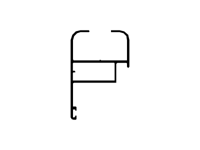 Hoja proyectante para vidrio simple.
